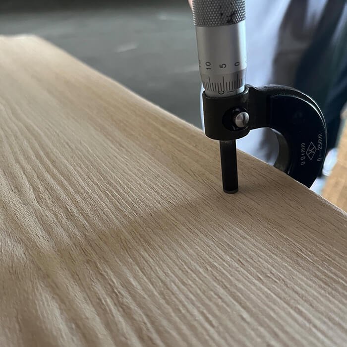 Decorative film thickness inspection